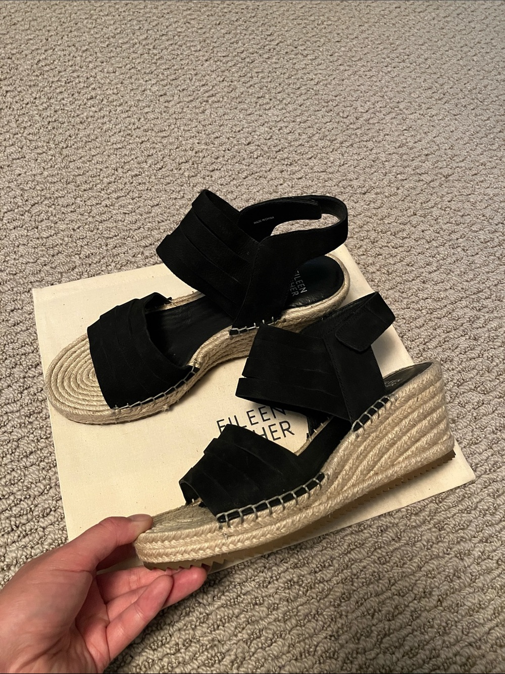 Eileen Fisher Wedge Heels Black - W's 8